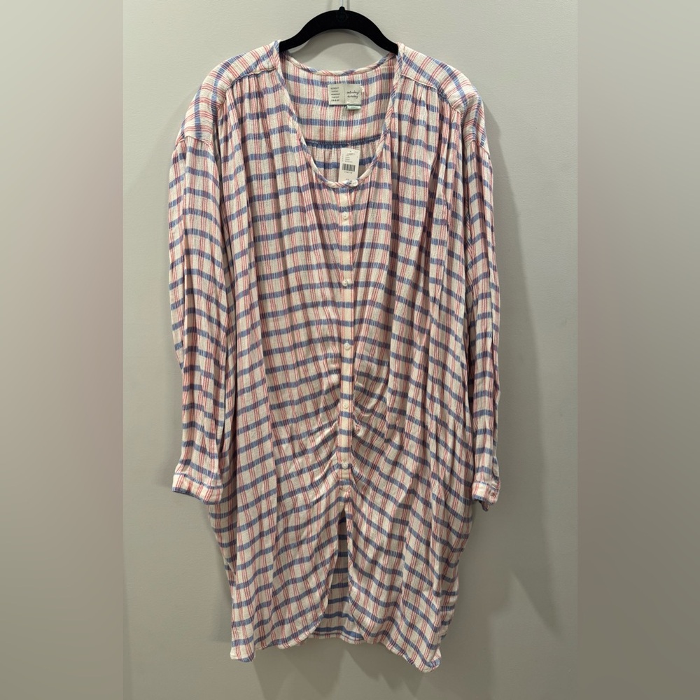 Anthropologie Saturday/Sunday Plaid Button-Up Shirt